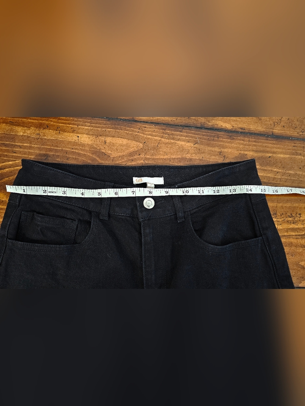 Gianni Bini Black Straight Leg Jeans w/Cut Out Rhinestone Bands Women's SZ 5 & 7 - Picture 10 of 12
